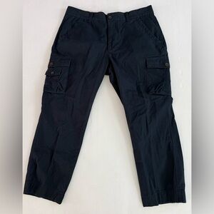 Vintage Lacoste Cargo Pants Mens‎ 46 (38x30) Navy Blue Straight Leg Twill Y2K